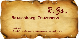 Rottenberg Zsuzsanna névjegykártya